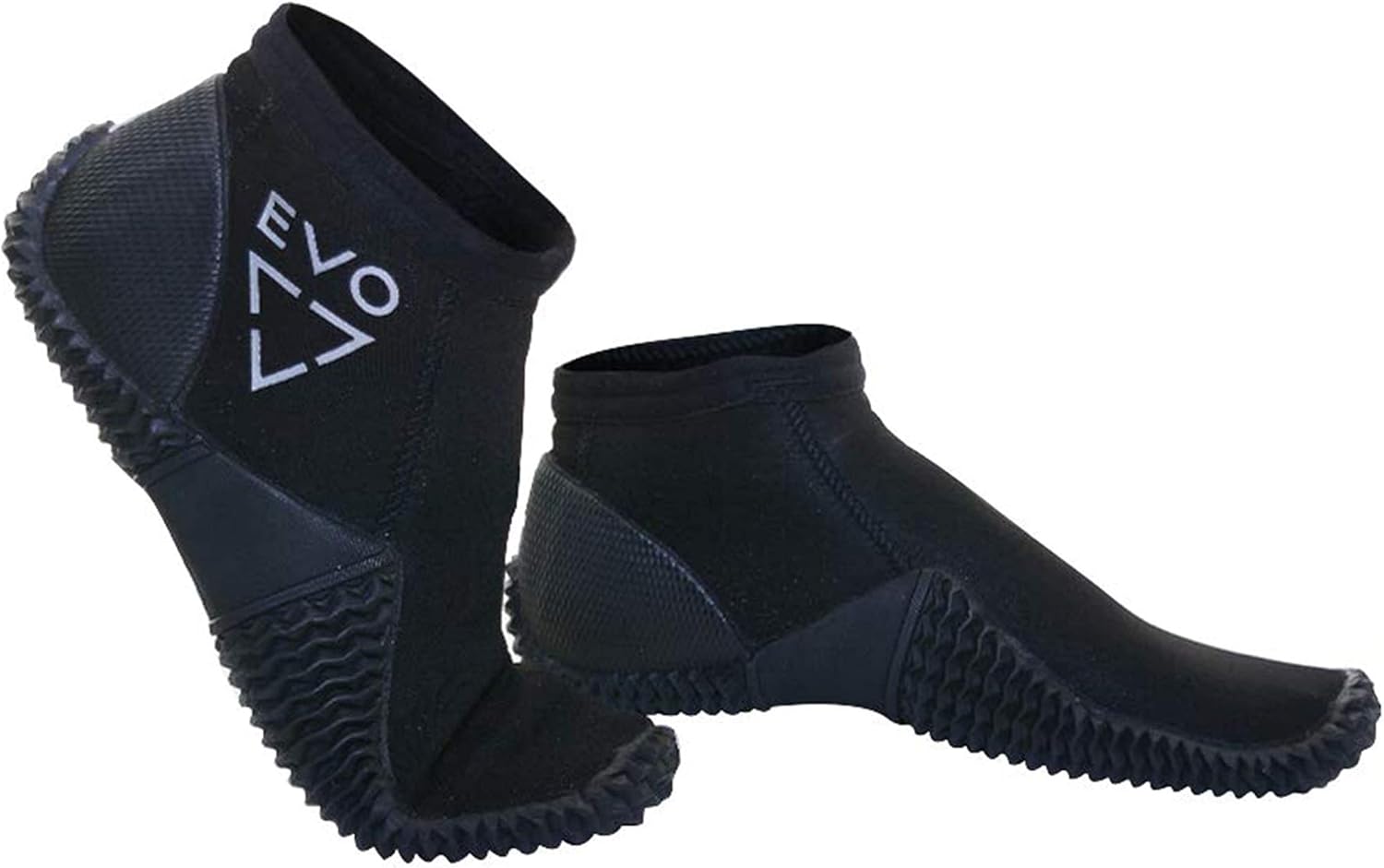 EVO 2MM Neoprene Low Cut Dive Boots with AntiSlip Rubber Sole, Pull on Low Cut Dive