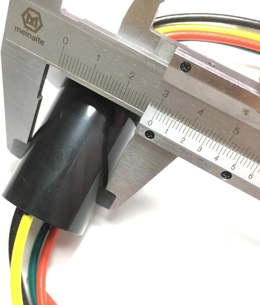 Taidacent 3 Wires 4 Wires 5A 10A 15A 30A Electrical Slip Ring Collector Ring Rotary Electrical Contact Joint Rotary Connector Commutator (4 Wires 30A Diameter 31mm)