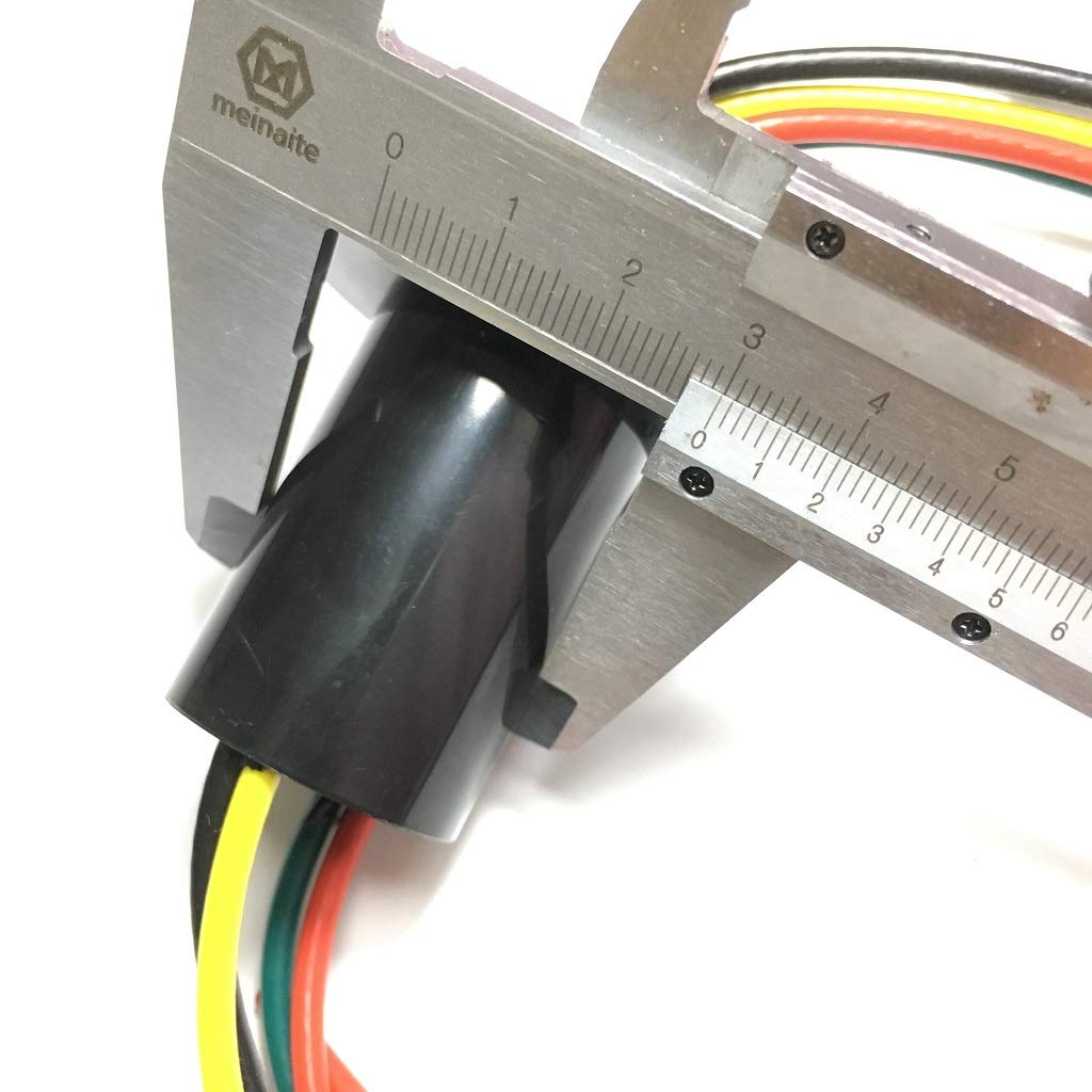 Taidacent 3-żyłowy, 4-żyłowy, 5 A, 10 A, 15 A, 30 A, elektryczny pierścień do kolektora obrotowego, 4 przewody 30A, średnica 31 mm