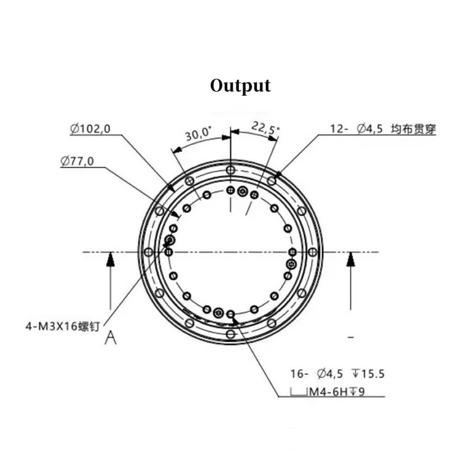 Small Harmonic Reducer Servo Motor Planetary Reducer Robotic Arm Joint Reduction Ratio FA25-30, FA25-50, FA25-80, FA25-100(FA25-100)