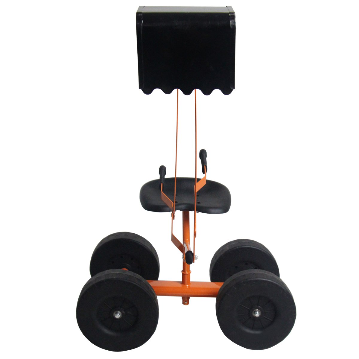 COSTWAY Sitzbagger 360° drehbar, Bagger zum Draufsitzen Metall mit Schaufel & Rädern, Bagger Sandkasten, Aufsitzbagger Sandbagger für Kinder ab 3 Jahren (Orange)