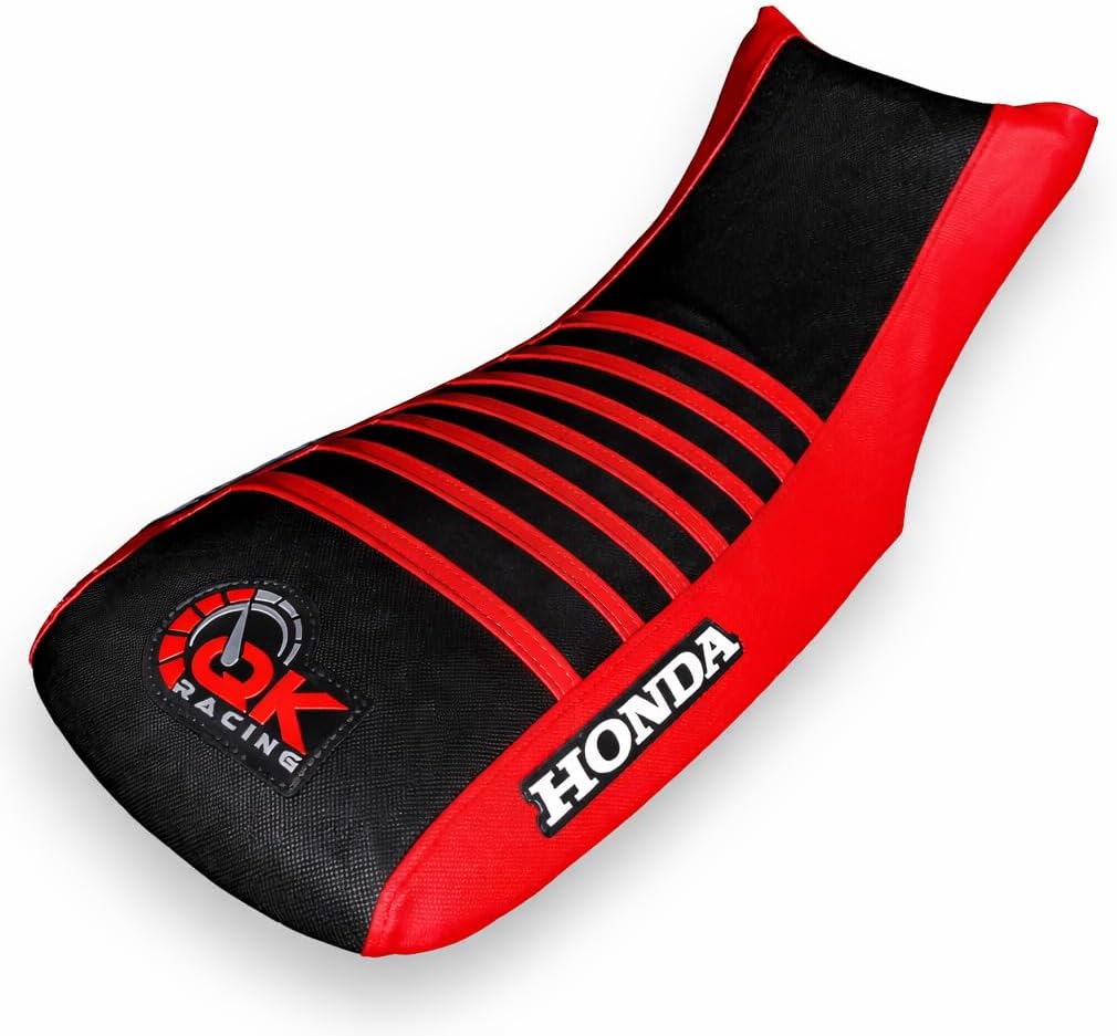 Seat Cover - Compatible Fit for 1993-2006 TRX 300 EX Sportrax 300 TRX300EX 2x4, Durable Material | Multi-Grip Design for Improved Traction Red Ribs S17