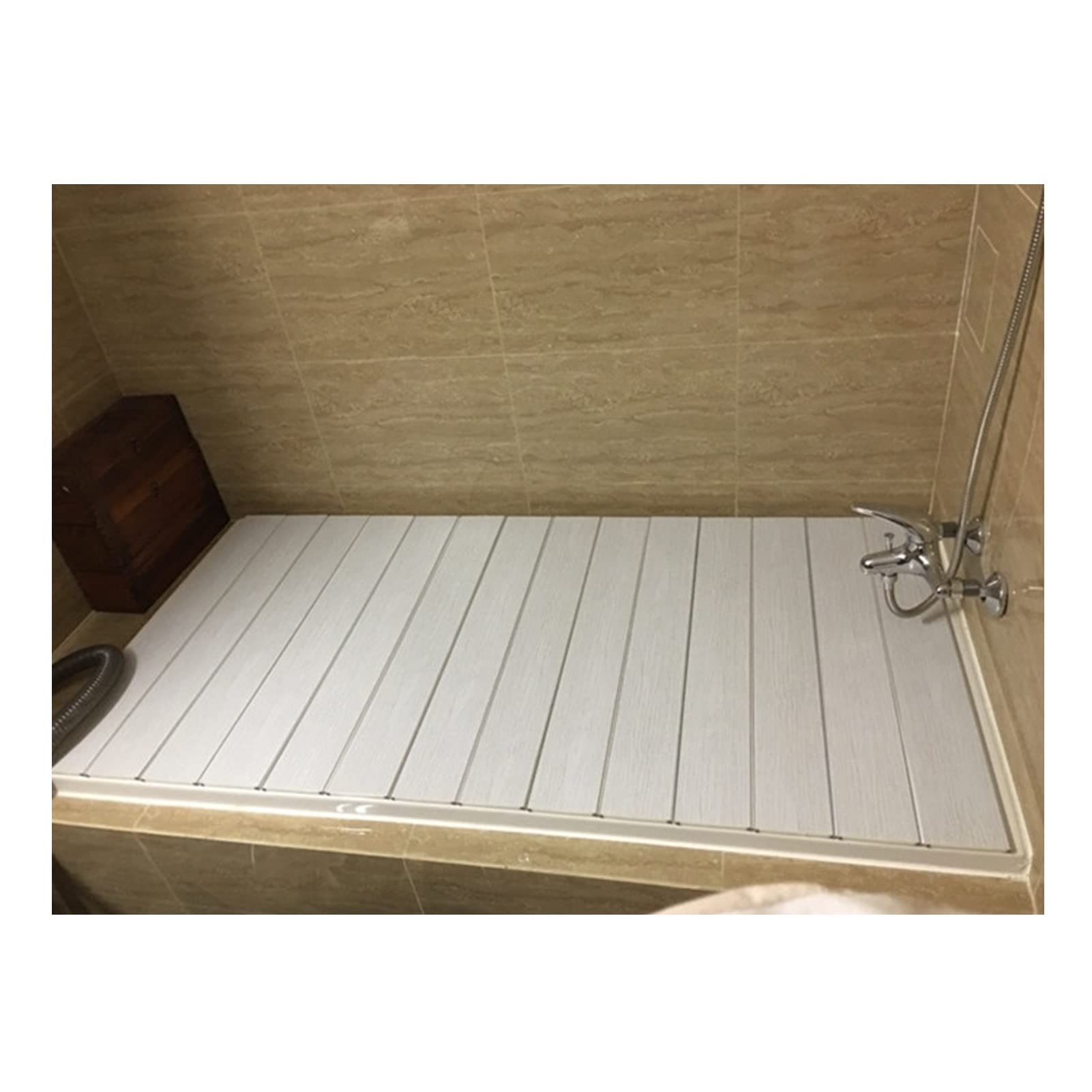 Bandeja de bañera de PVC impermeable y plegable con protección total de polvo