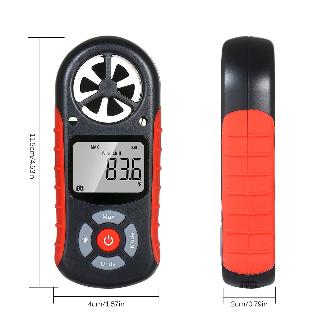 8 in 1 Digital Anemometer Wind Speed/Wind Chill/Temperature/Humidity/Heat Index/Dew Point/barometric Pressure/Altitude Meter
