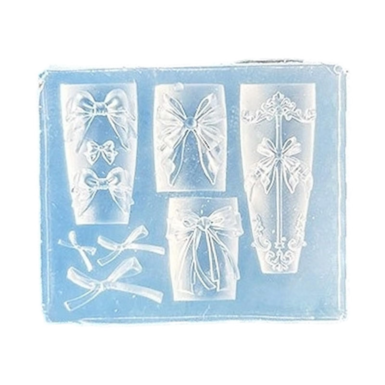 CAZSTYK Silicone Nails Molds Nails Sculpting Molds Delicate Decors Silicone Tools Carving for Art Mold