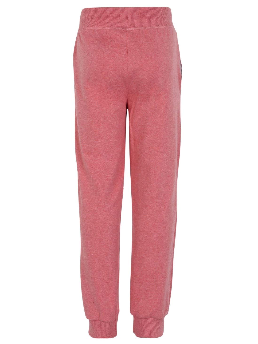 Jockey Girls' Relaxed Tracksuit (UG04-PRDML_Passion Red Melange_5-6 Yrs) 1