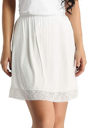 Sottogonna Lunga In Pizzo E Raso | Elastica In Vita, Per Abiti Lunghi E Occasioni Speciali