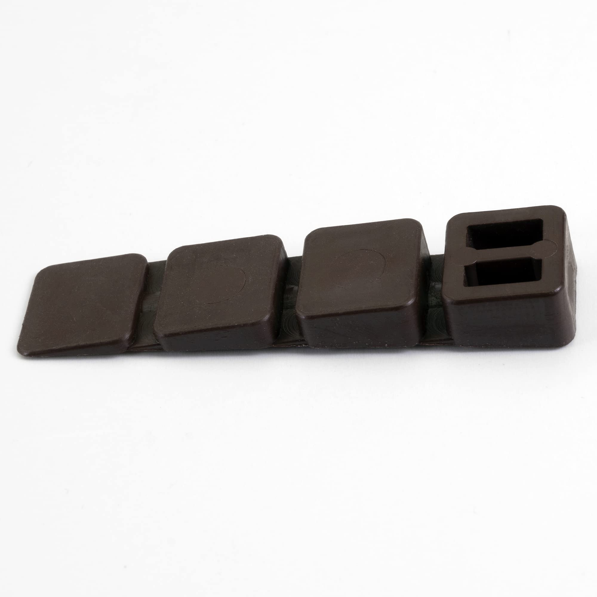 25 x Mprofi MT® Furniture Wedges Wheel Chocks Compensation Wedges Made of Plastic with Integrated Destruction Points Brown - Image 4