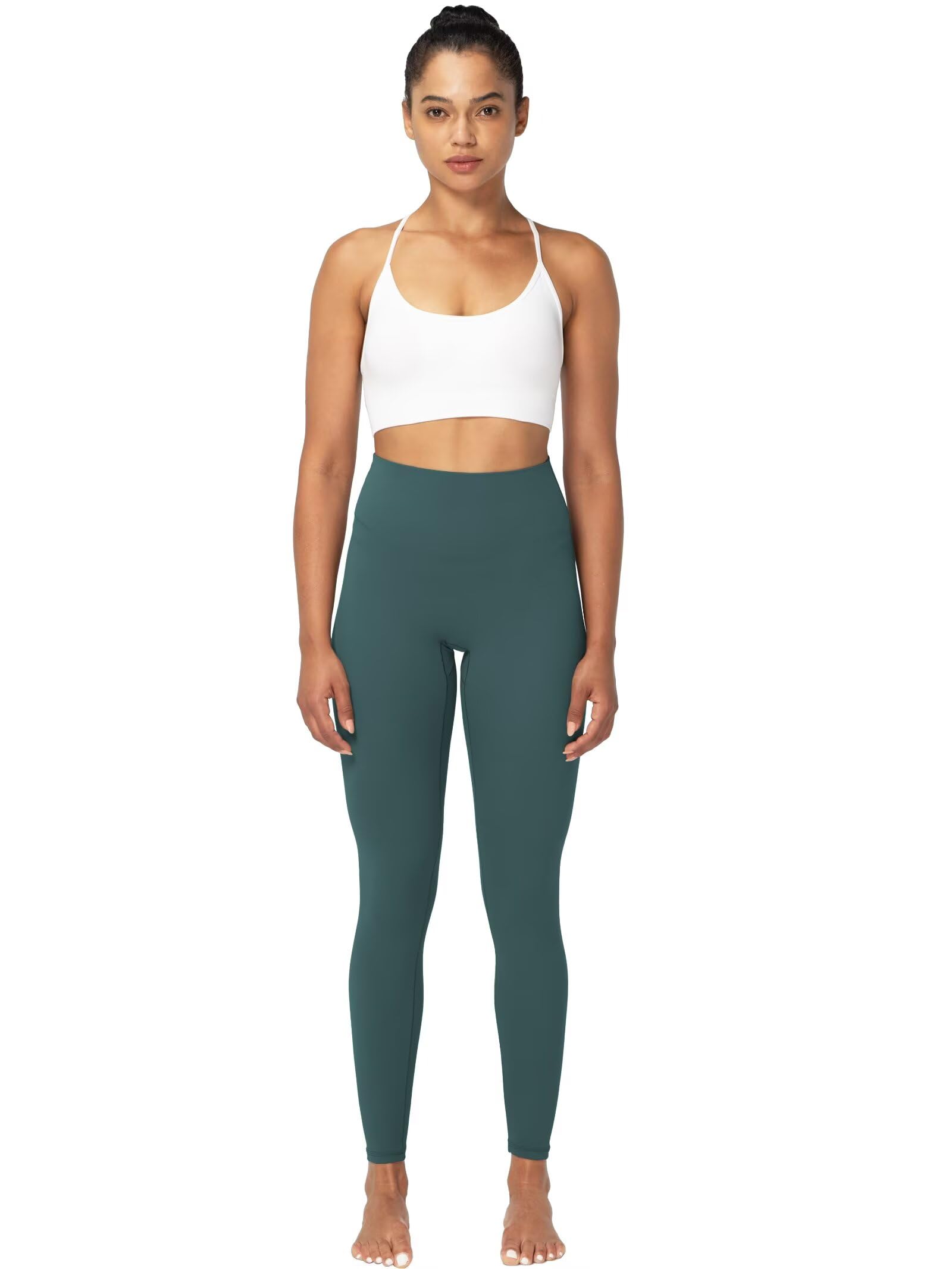 Sunzel Nunaked - Leggings de entrenamiento para mujer, control de abdomen, compresión, entrenamiento, gimnasio, yoga, sin costura frontal y cintura alta