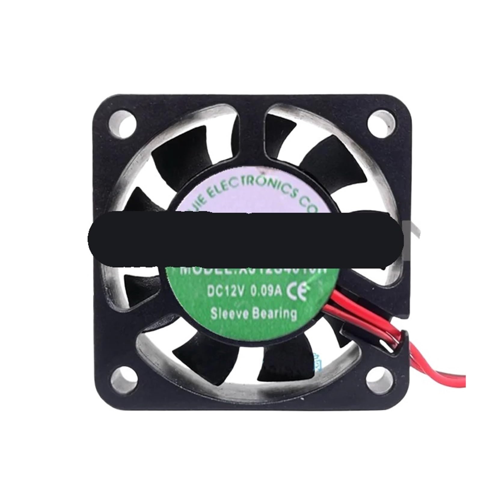 JJKKOZVQF XJ12S4010H 12V 0.09A 40x40x10mm 2-Wire Server Cooling Fan