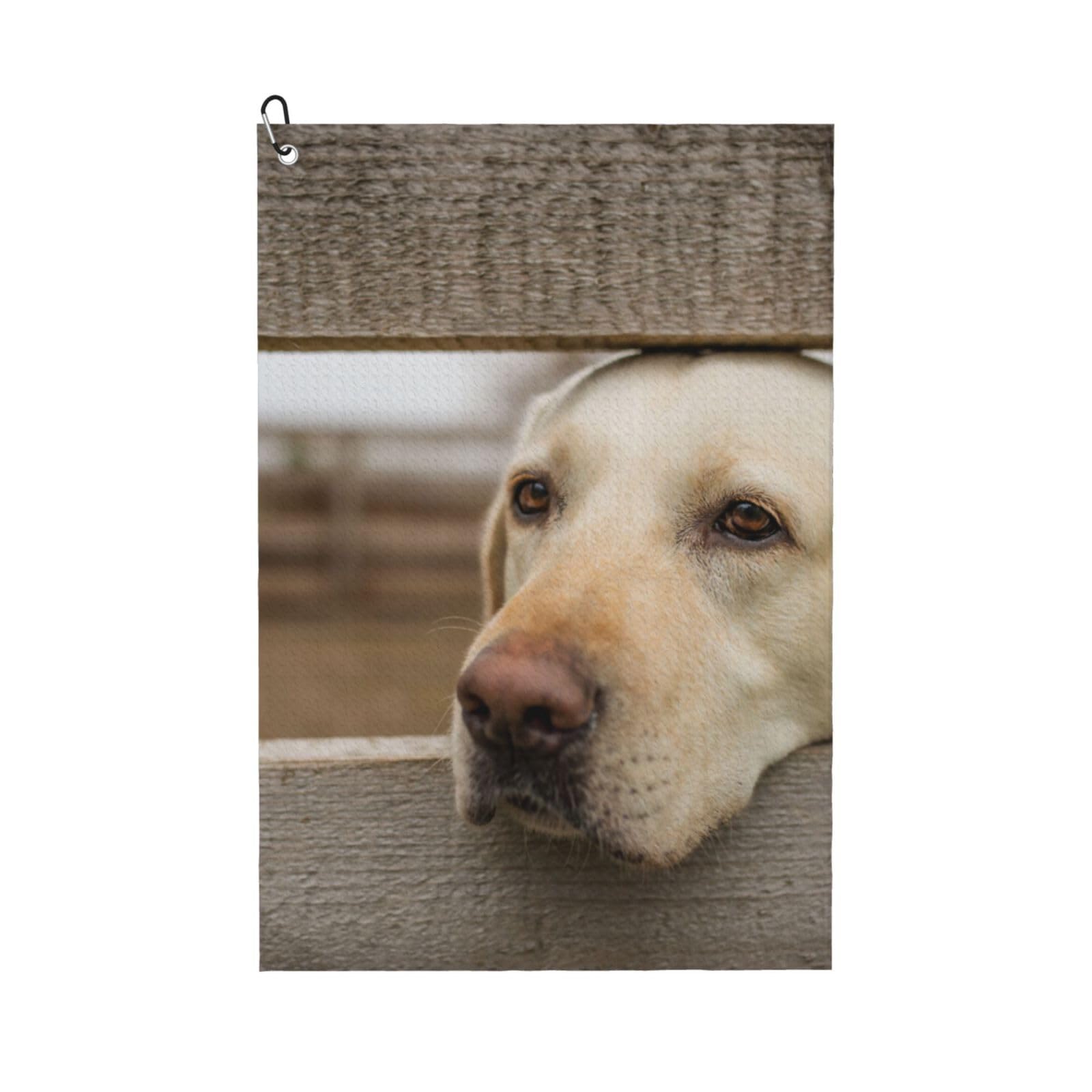 Hnnkloy Labrador Retriever Photos, 16x24 in Portable Waffle Golf Towels with Carabiner Clip for Golf Bag