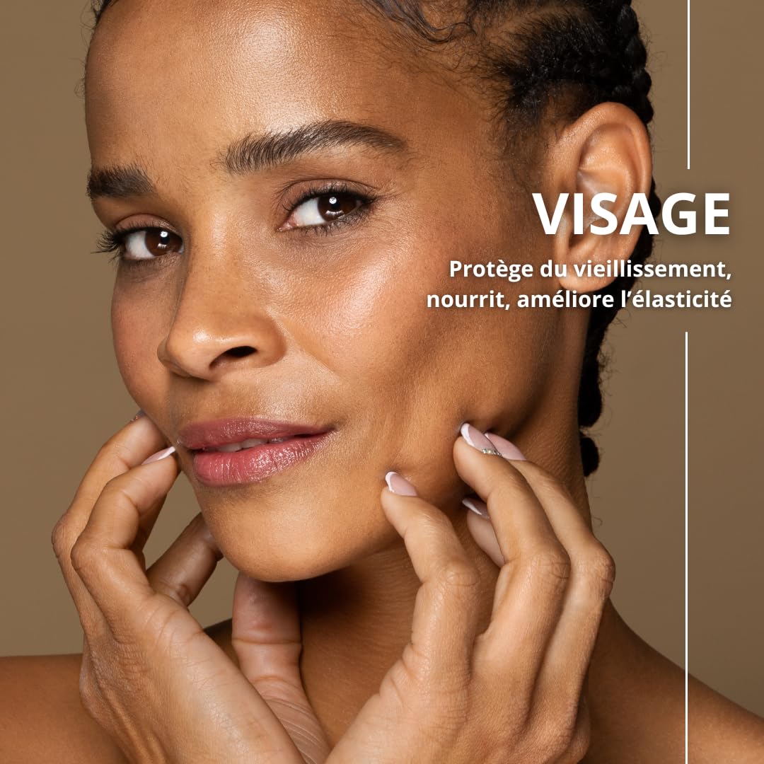 Huile de Pépins de Figue de Barbarie Bio 100% Pure, Pression à Froid, Anti âge, Régénérante, Rides Peau Mature, Riche en Vitamine E, Visage, Flacon Verre Pipette 30 ml