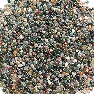 Cherry Tree Collection 1/2 Pound Polished Tumbled Gemstone Chips, Pebbles, Crystals for Decoration, Healing, Reiki, Chakra (Fancy Jasper)