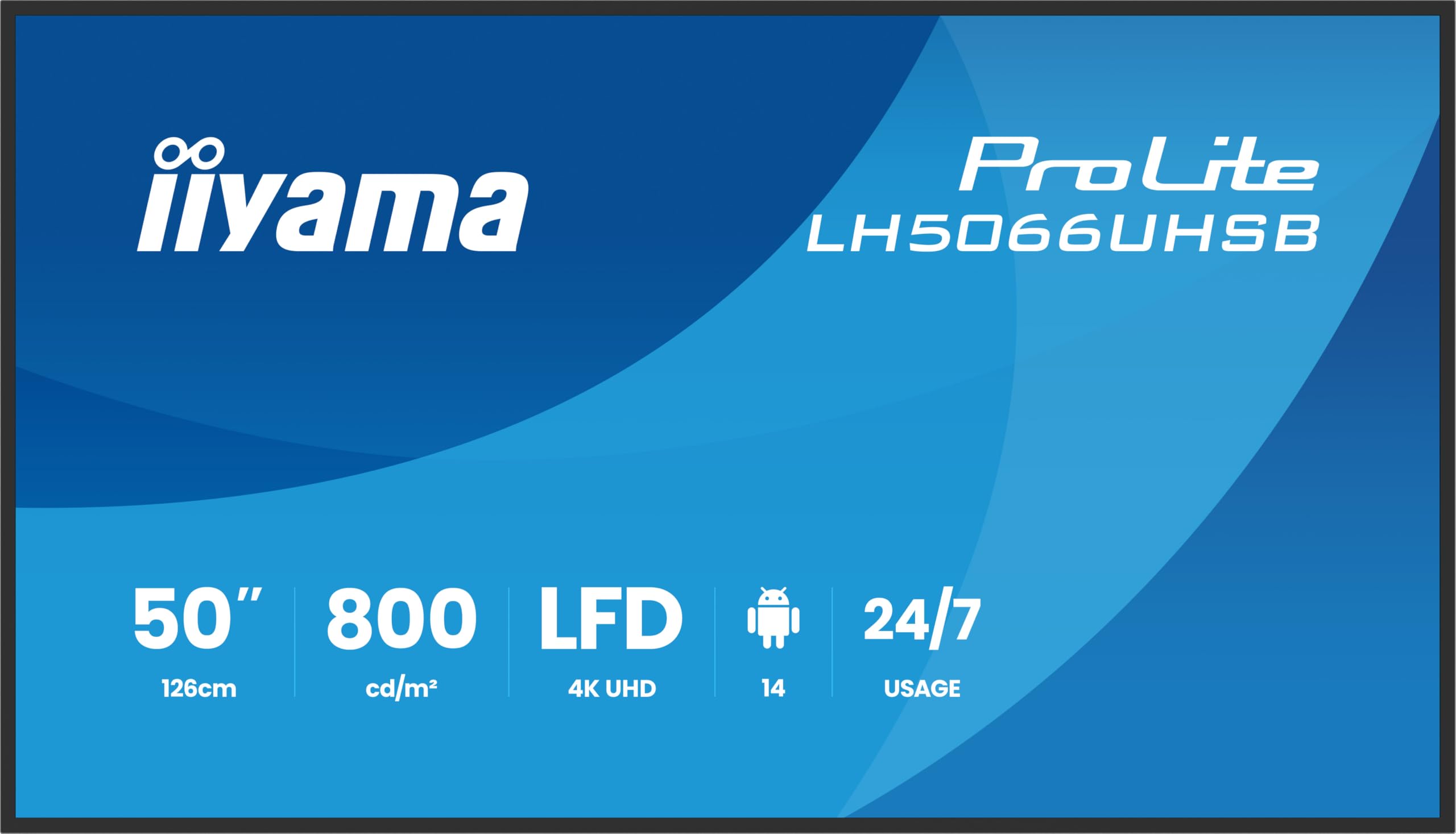 iiyama Prolite LH5066UHSB-B1AG 4K UHD IPS cyfrowy wyświetlacz