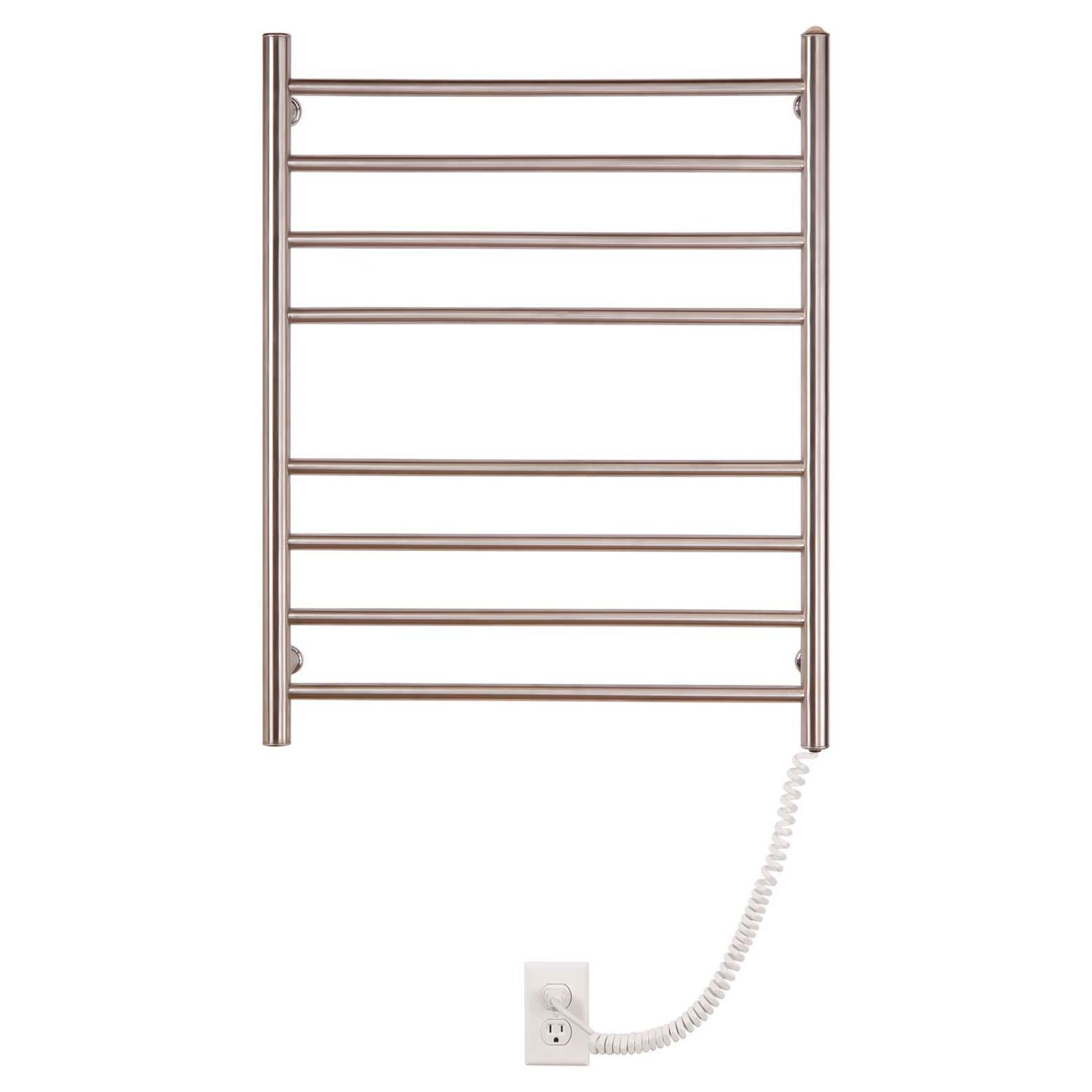 Myson WPRL08 8-Bar Wall Mount Towel Warmer, Bright Finish, Pearl