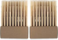 Vista 5 de RAW Prerolled Conos 800 unidades de papel de liar natural clásico sin refinar tamaño King