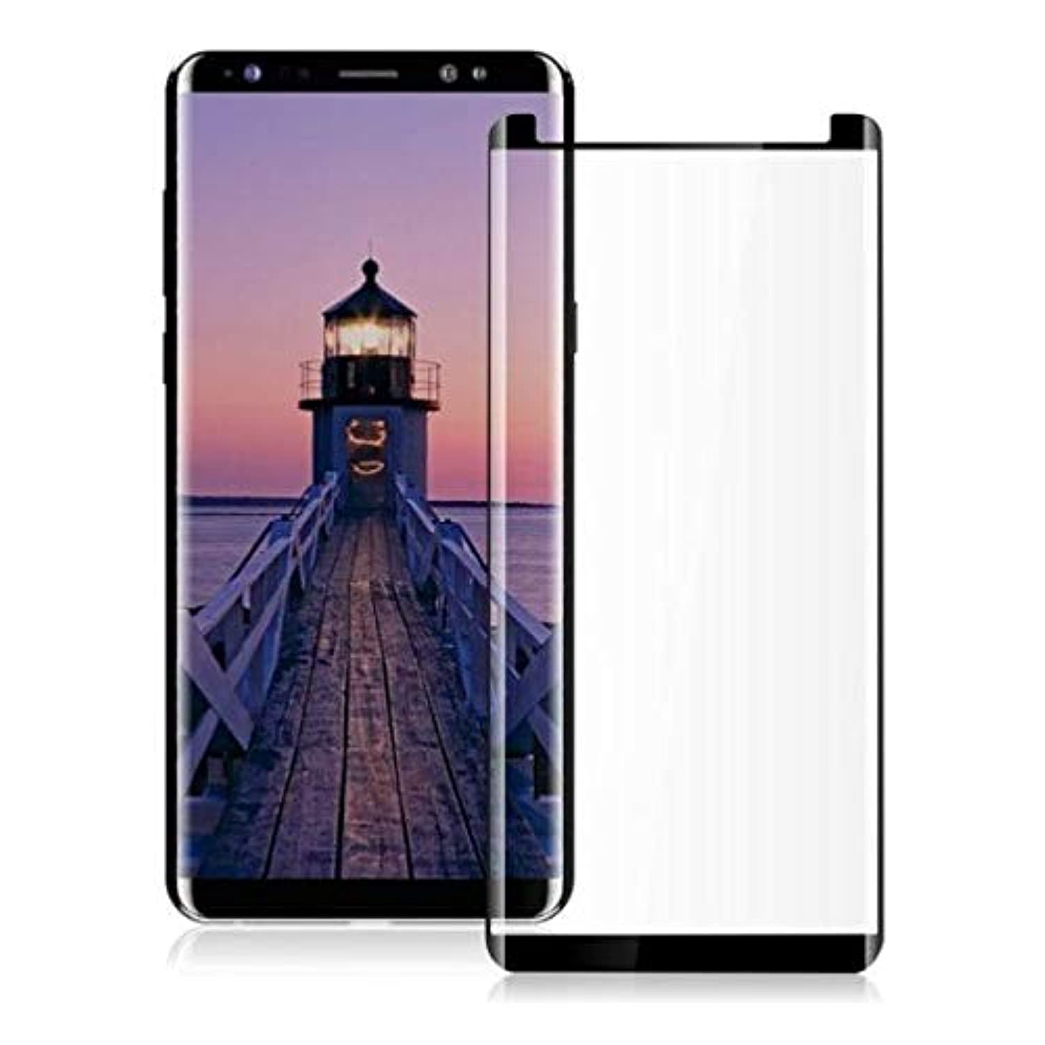 3D Tempered Glass, Curved Screen Protector For Samsung Galaxy S8_Black