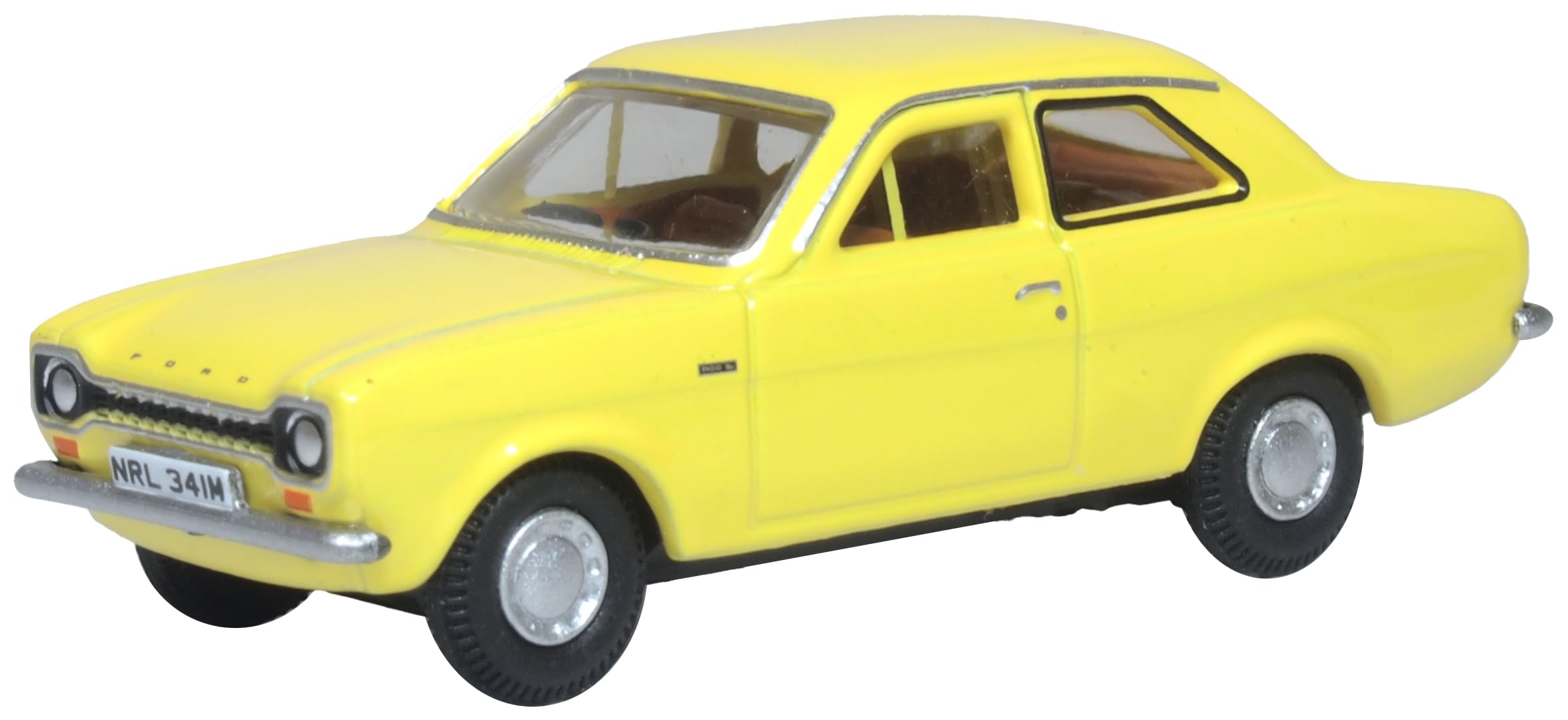 Oxford Diecast 1:76 Ford Escort Mk1 Daytona Yellow Collectable model 76FE004