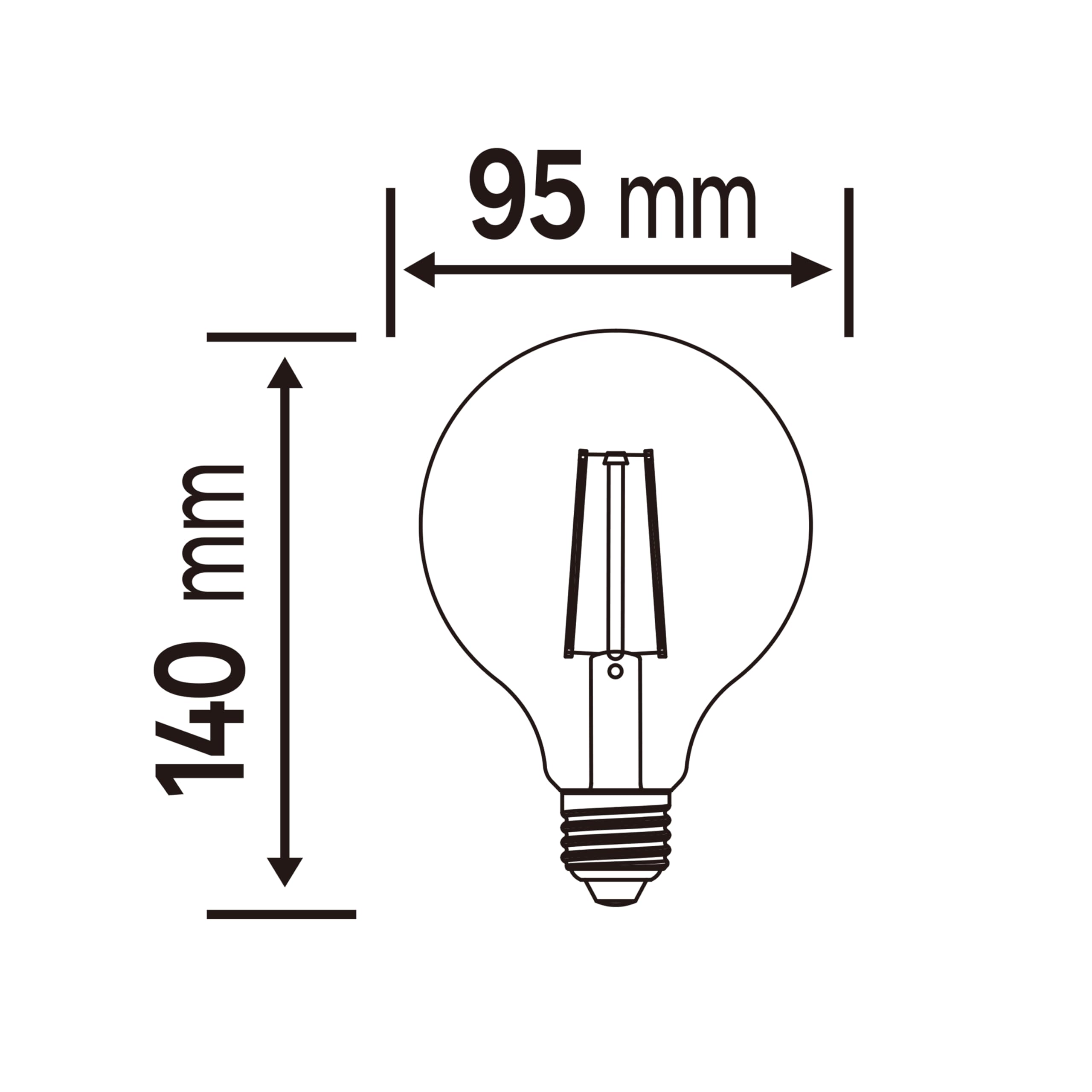 LEXMAN - 16er-Set LED-Lampen - 16 x LED Glühbirnen E27-1055 LM - 4,9W entsprechend 75W - Ø 95 mm - 2700K - Warmweiß