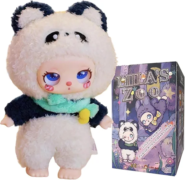 CALEMBOU Plush Doll Blind Box, 8.5'' Cute Stuffed Animal Vinyl Plush Toys, Kawaii 1 of 6 Possible Mystery Collectible Toys Cute Soft Animals Charm Birthday Gifts (Liila's Zoo Series)