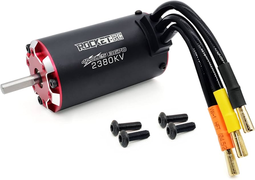 Amazon.com: Supersonic 3670 RC Brushless Motor, 2380 KV with