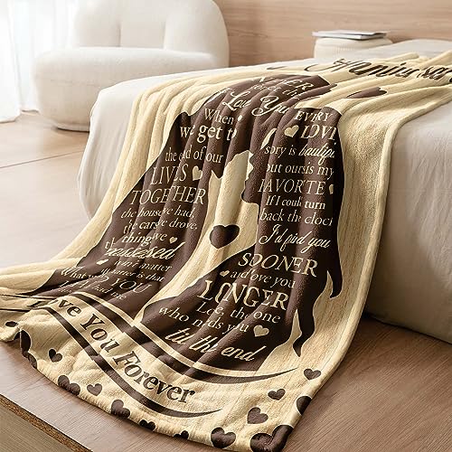 Anniversary Wedding Gifts for Her Couple Him Husband Blanket,Best Romantic Anniversary Marriage Gift for Couple Mom Dad Parents, Happy Anniversary for Girlfriend Boyfriend Gifts,Throw Blanket 60"x50" - Image 5