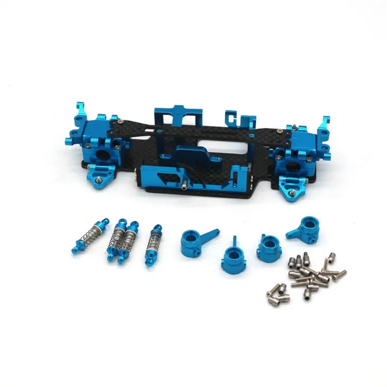 Pièces métalliques Wltoys K989 284131 kit châssis carbone 1/28 bleu