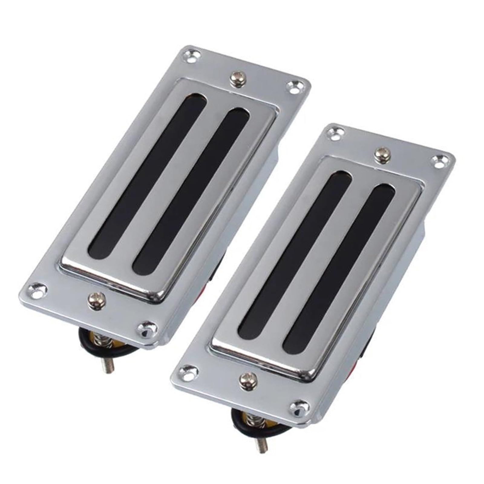 Pastillas Pickups Set Mini Pastilla Humbucker De Guitarra Eléctrica De Dos Líneas Para Guitarra LP Accesorios De Pastilla De Guitarra Cromada