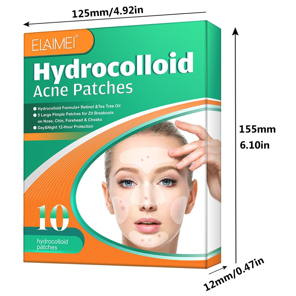 1 Box Acne Patch,Large Pimple Patch Spot Control Cover, Acne Patch for Covering Large Breakouts, Spot Patch, Pimple Stickers for Body, Cheek, Forehead, Chin Effectively Calms & Relieves Acne - Image 2