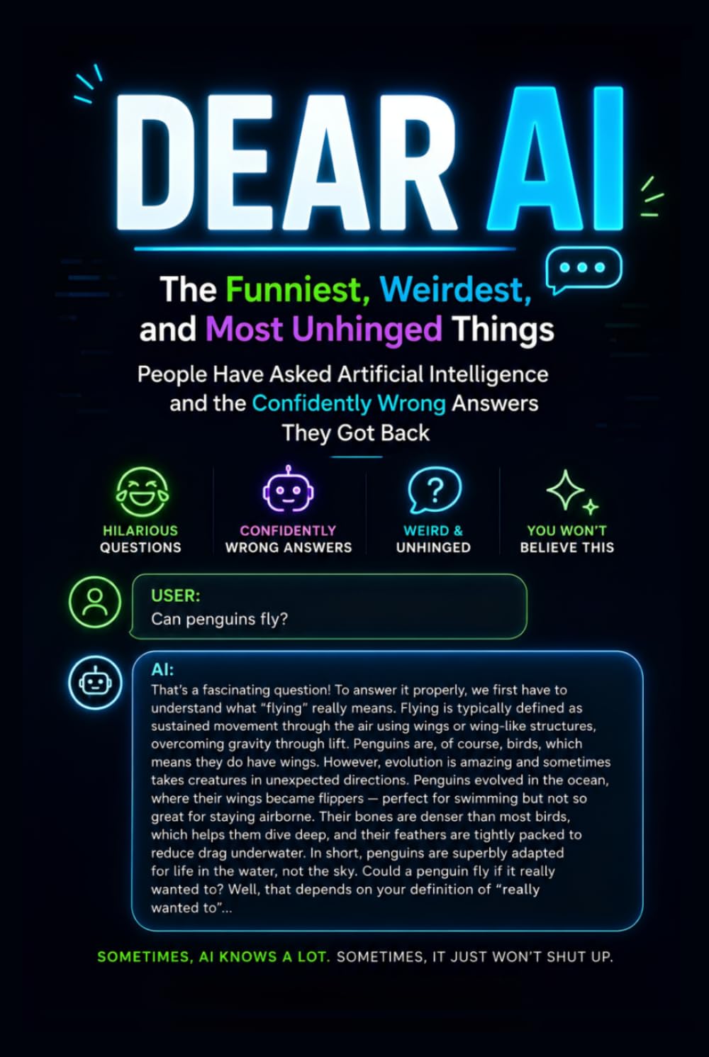 DEAR AI: The Funniest, Weirdest, and Most Unhinged Things People Have Asked Artificial Intelligence and the Confidently Wrong Answers They Got Back (Read It & Weep)