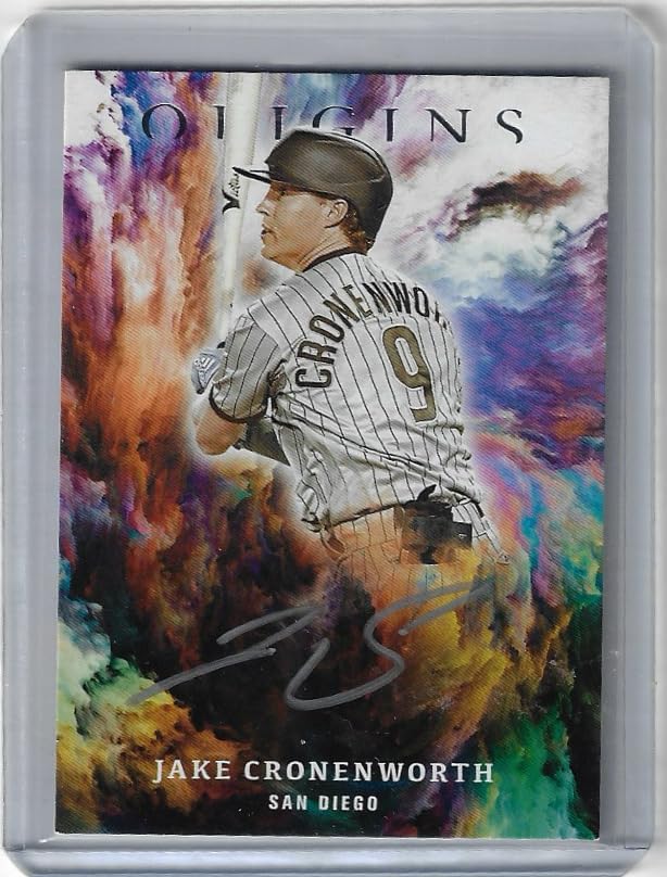 Jake Croenworth Autographed Origins Signature Auto Card Collectible Baseball Card - 2021 Panini Chronicles Origins Baseball Card #OS-JC (Padres)