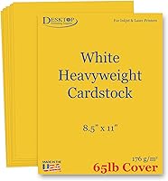 Vista 9 de Papel de cartulina de cubierta de 65 libras, 8.5 x 11 pulgadas, 25 hojas (amarillo brillante)