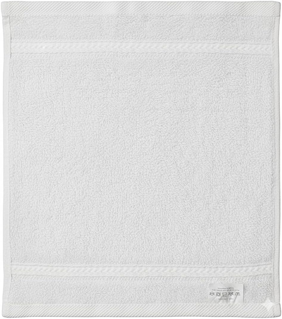 Colors Premium Face Towel 600 GSM - Quick-Dry, Highly Absorbent, Soft and Premium Quality for a Spa Experience at Home, Size: 30 x 30 cm, White