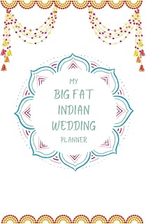 My Big Fat Indian Wedding Planner: Lined notebook for the Bride to Be