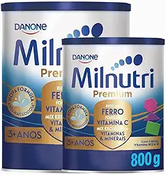 2 LATAS- Composto Lácteo em pó MILNUTRI Premium- 800gr