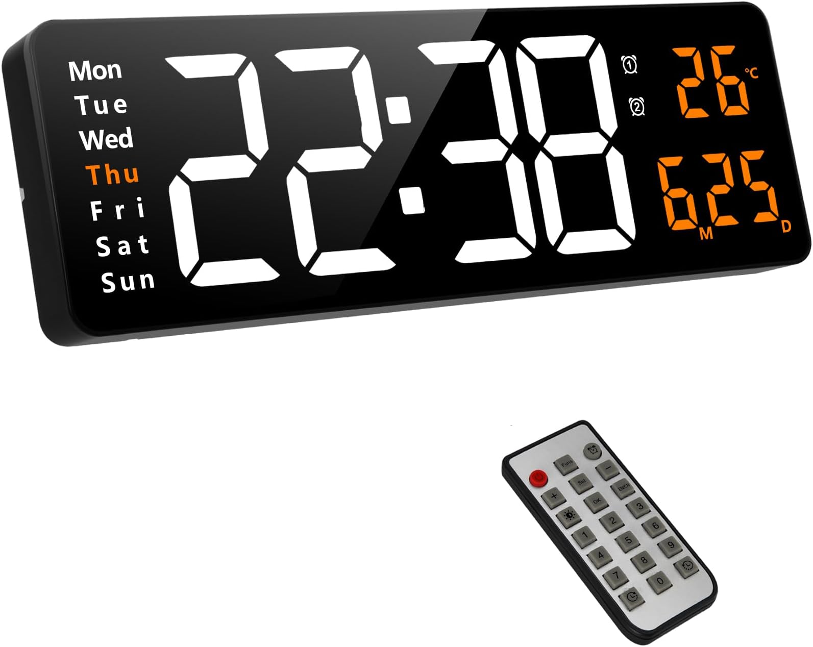 Fuloon 16.2" Digital Wall Clock