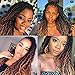 18 Inch Goddess Faux locs Crochet Hair 6 Packs/Lot Soft Gypsy Locs Wavy Crochet Braids Dreadlocks 3 Tone Curly Wavy Twist Braiding Hair Extensions African Roots Braid（#1B/30/27)