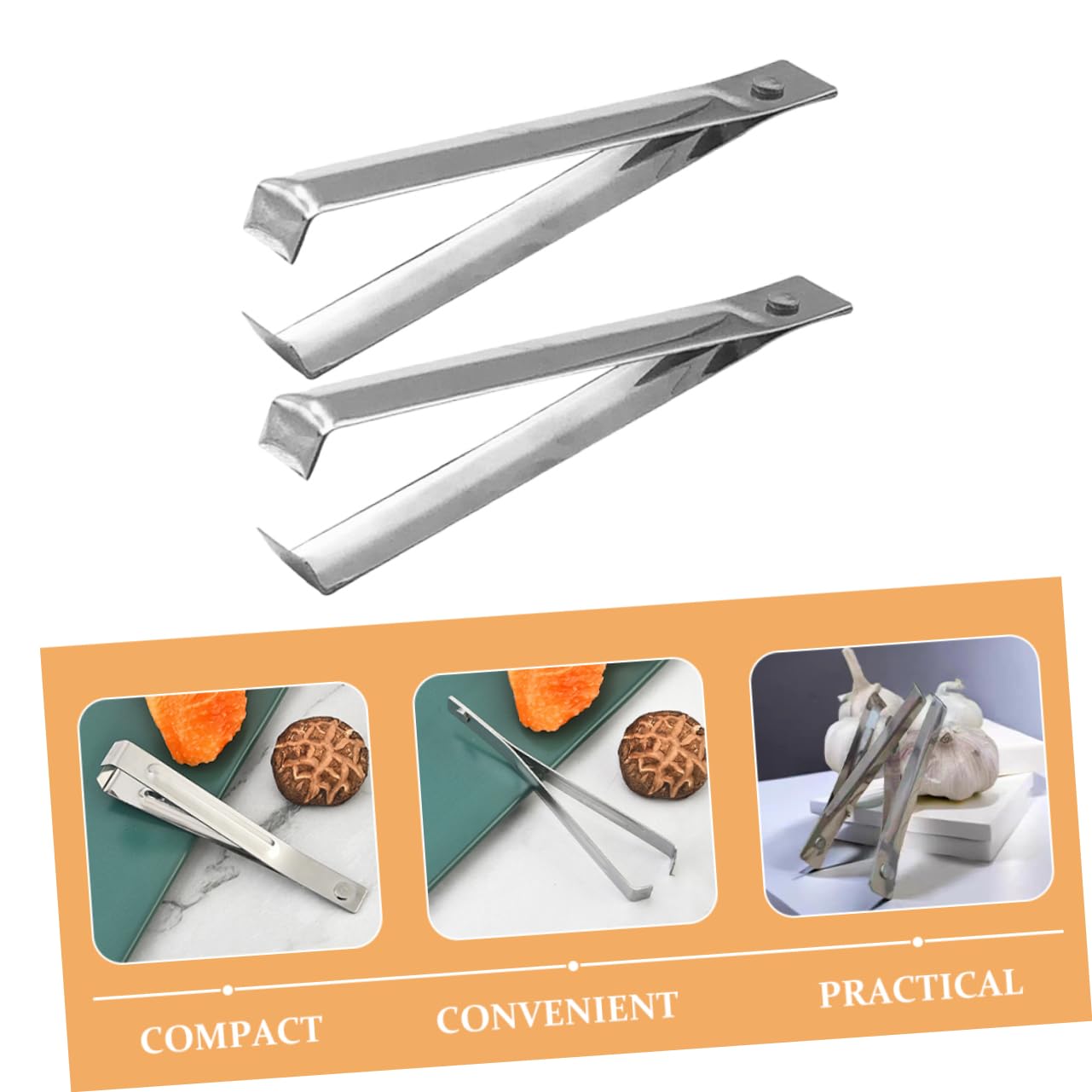 CIYODO Manual Garlic Peeler Garlic Skin Remover Reusable Garlic Peeler Tool Small Garlic Peeler Kitchen Gadget