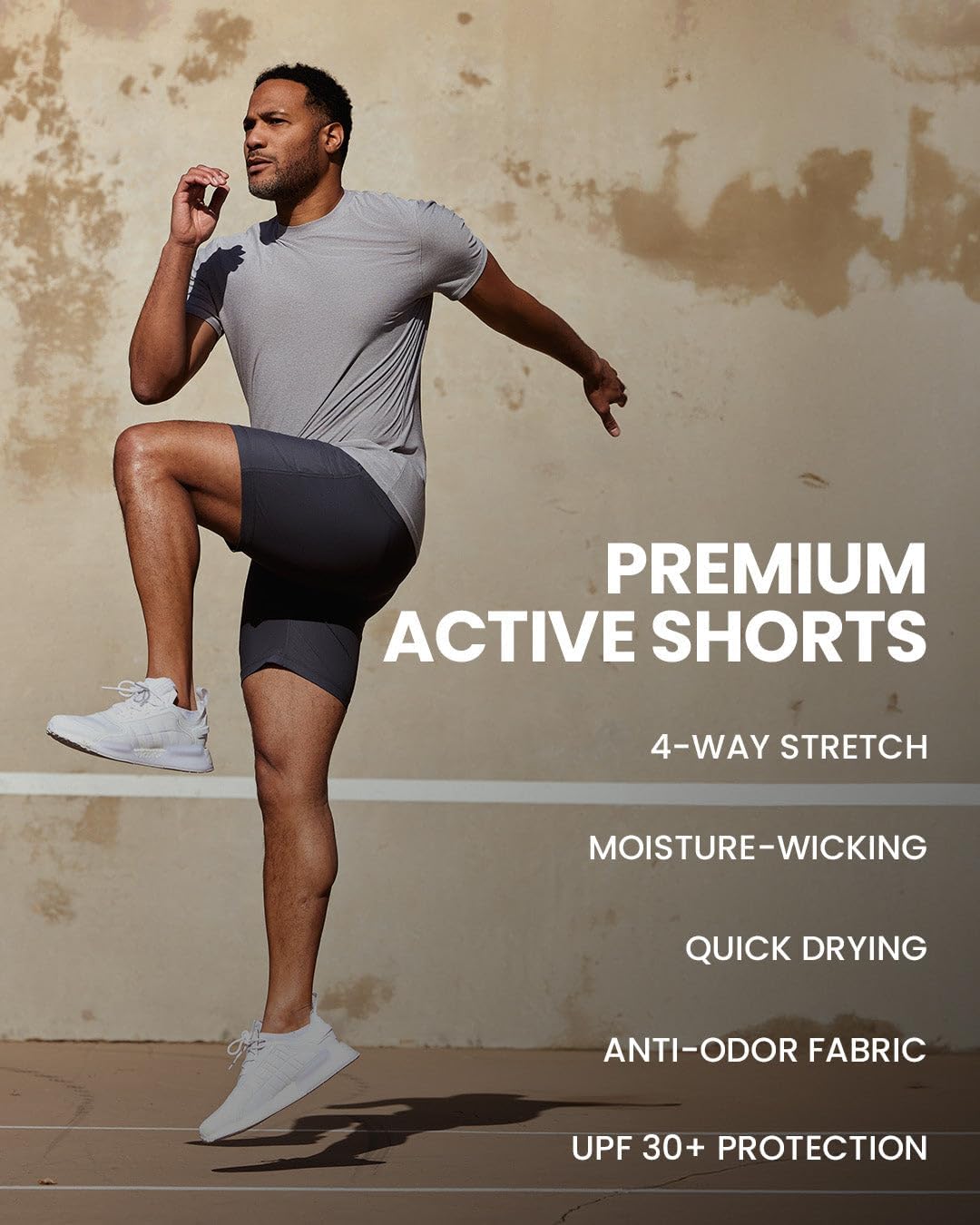 INTO THE AM Premium Workout Shorts 7.5" Inseam - Performance Quick Dry Stretch Gym Shorts S - 4XL Tactical Athletic Shorts