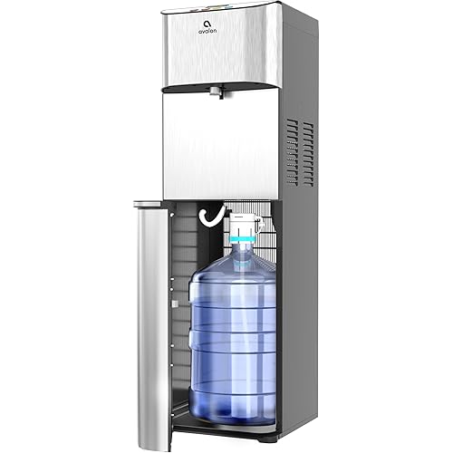 Avalon Electronic Bottom Loading Water Cooler Water Dispenser - 3 Temperatures, Hot, Cold & Room Water, Durable Stainless Steel Cabinet, Self Cleaning