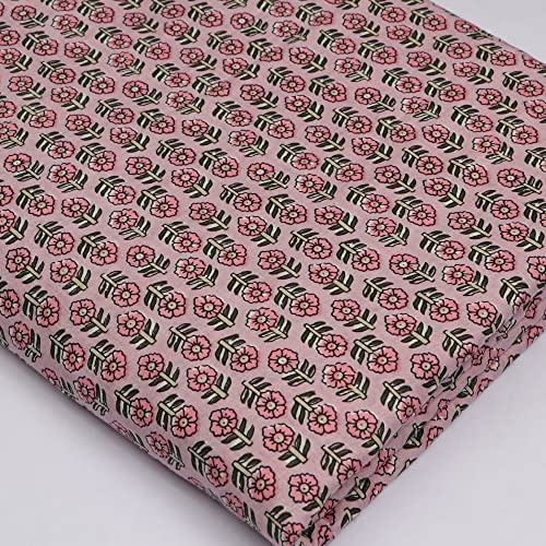 Tissu en coton sérigraphié matériau respirant pour bricolage 50 Yards