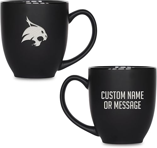 Miniatura 171 de Rico Industries NCAA Primary - Taza personalizada de 15 onzas, color negro mate, para bebidas calientes o frías Nebraska Cornhuskers