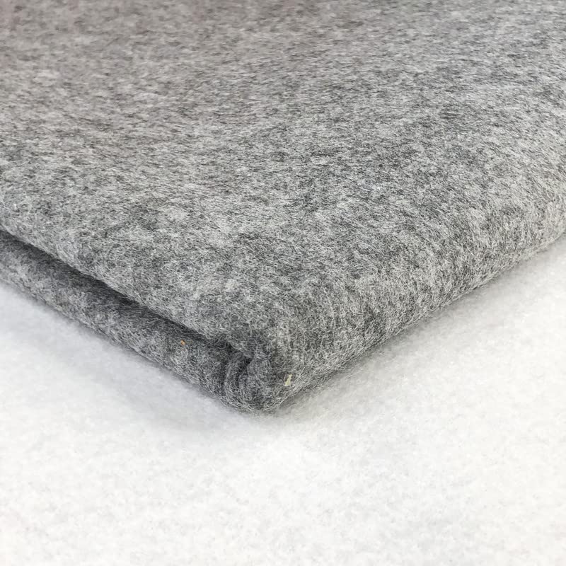 Acrylic Felt Fabric by the Metre - 60" (150cm) Extra Wide, 1mm Thick - Continuous Length Soft Crafting for Sewing, Applique, Decorations & Upholstery - Discount Fabrics LTD(Marl Grey,1) โ image 1