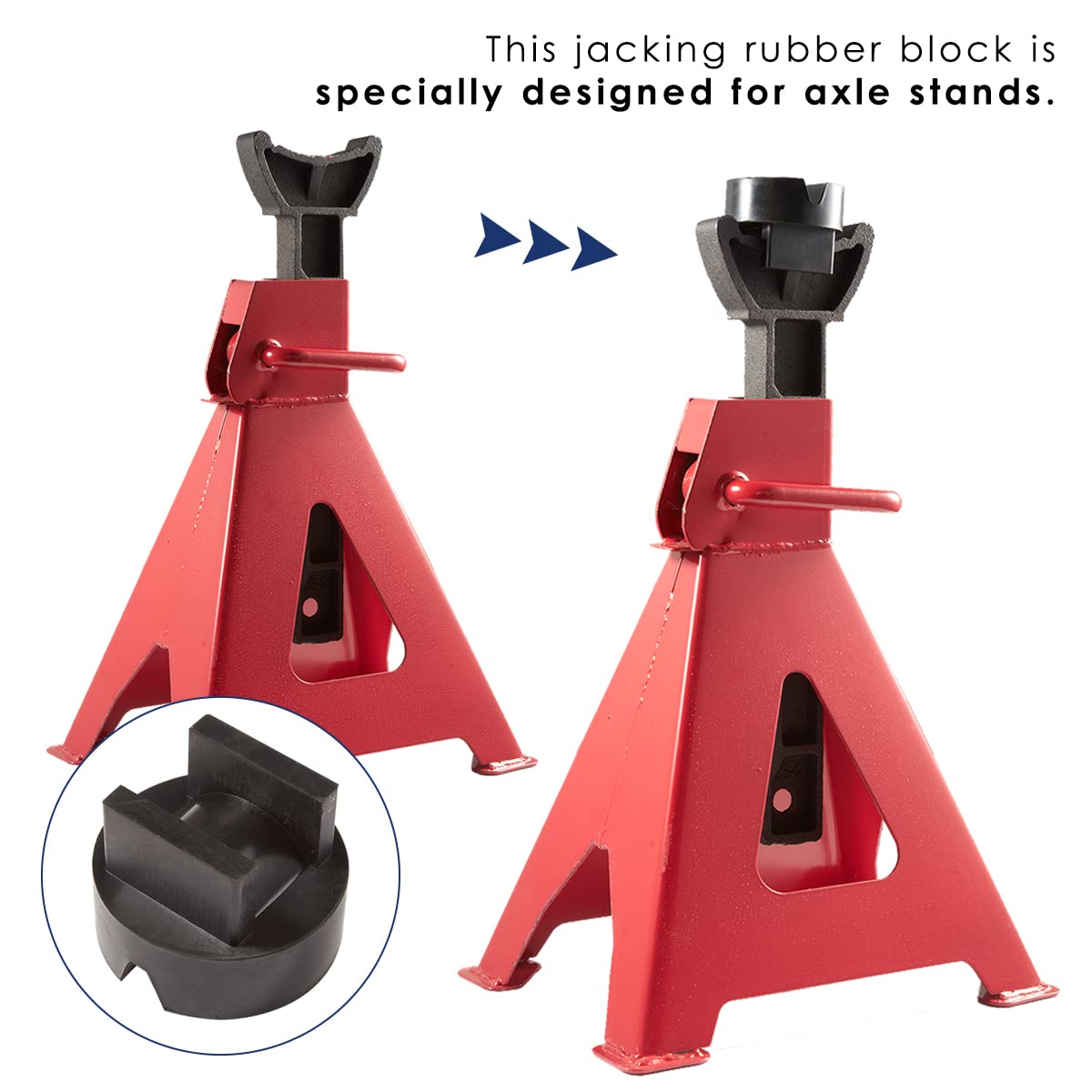 DEDC Wagenheber-Pads, Auto-Hebebühnen, Adapter, Gummi-Pucks, Quetschschweißschutz, Rahmenschienenschutz, Zubehör, 4 Stück