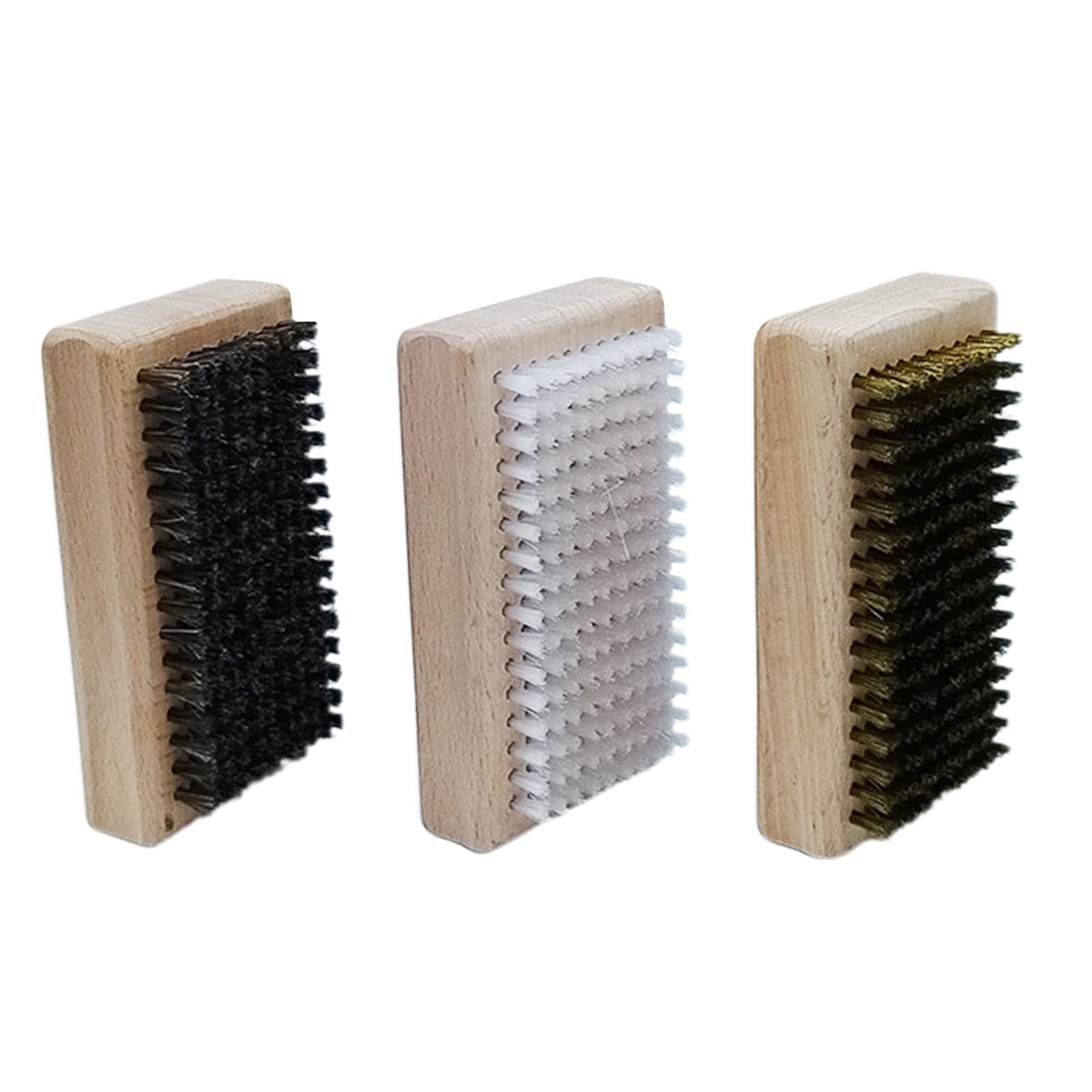 Brosses à fart de ski, brosse à de snowboard - Ensemble de 3 brosses | à polir pour planche de ski - Brosses à d'extérieur portables, brosse à de réparation de Ski comprenant du crin de