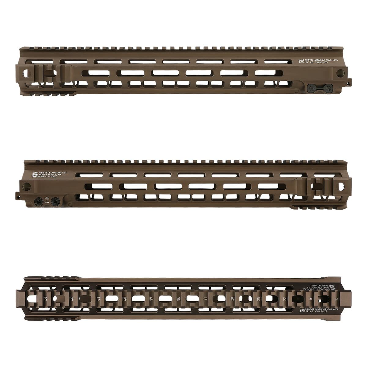 ガイズリーハンドガードmk4　MWS Zparts Geissele Mk4 10inch M-LOKハンドガード Federal刻印