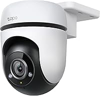 Tapo C500 1080P Outdoor Pan/Tilt WiFi Security Camera: 360° View, AI Motion Tracking, 98ft Night Vision, Alexa/Google, SD/Cloud Storage