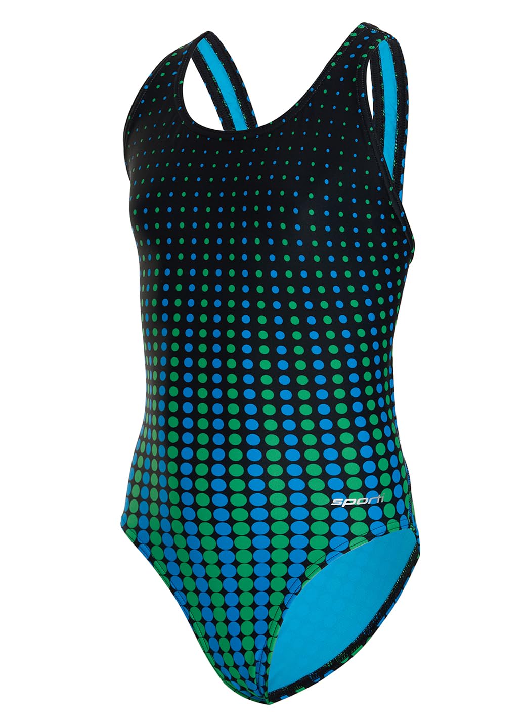 Sporti Girls' &amp; Women's Athletic Wide Strap Abstract Print One-Piece Suit