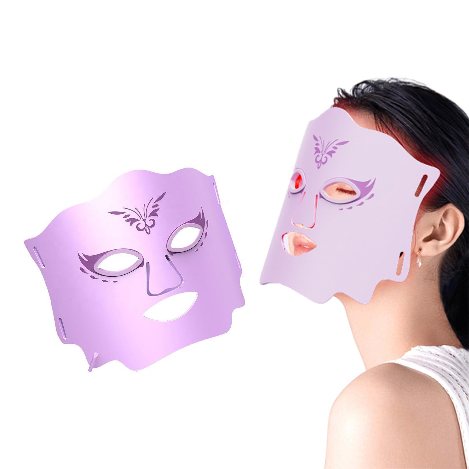 Máscara de belleza Led 3 tipos de máscara de rejuvenecimiento de la piel de fotón facial de ondas de luz instrumento blanqueador doméstico espectrómetro para aclarar el acné