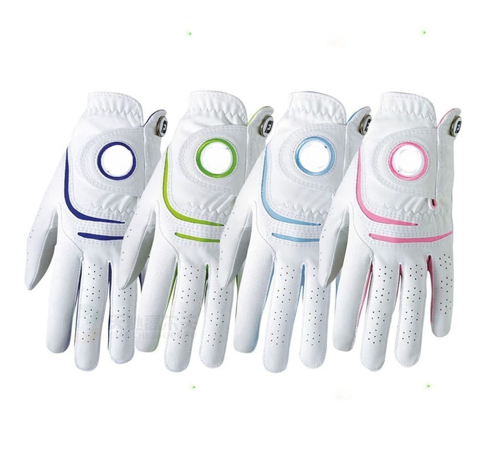 Golfhandschuhe Original Frauen Schaffell Golfhandschuhe Damen Elastische Anti-Rutsch-Sonnencreme Atmungsaktive tragbare Golfhandschuhe Preis for EIN Paar Golf Handschuh